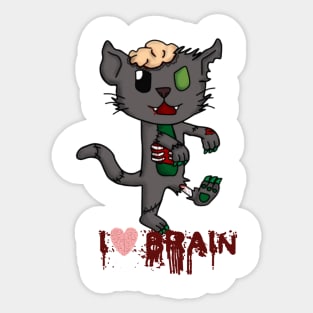 ZOMBIE CAT Sticker